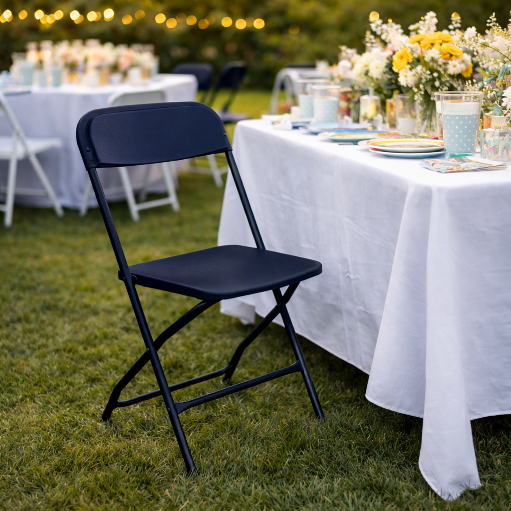 Black Adult Foldable Chair