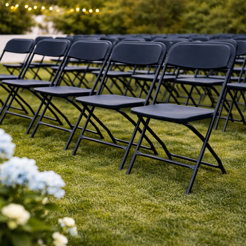 Black Adult Foldable Chair