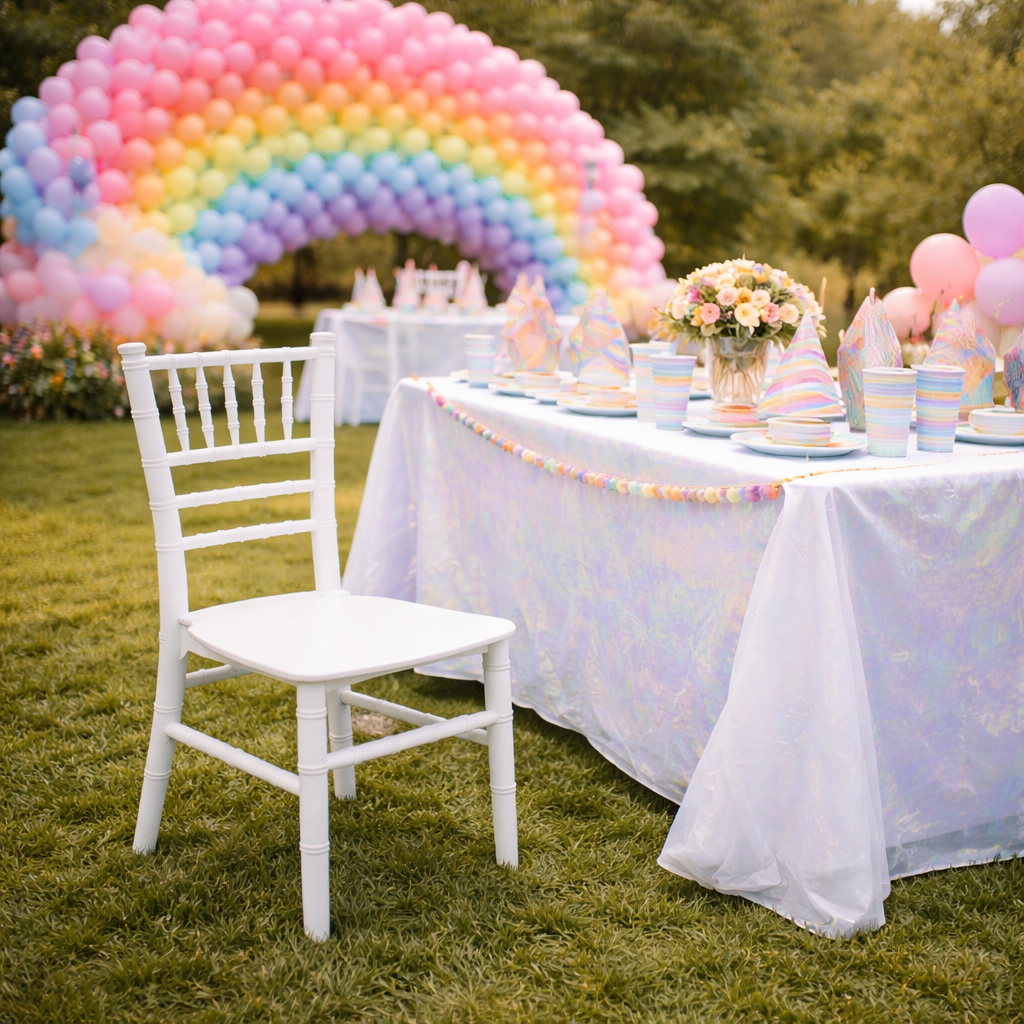 Kids White Chiavari Chair