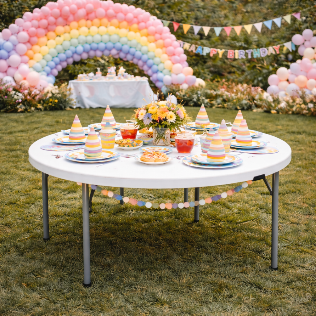 Adult 60" Round Foldable Table