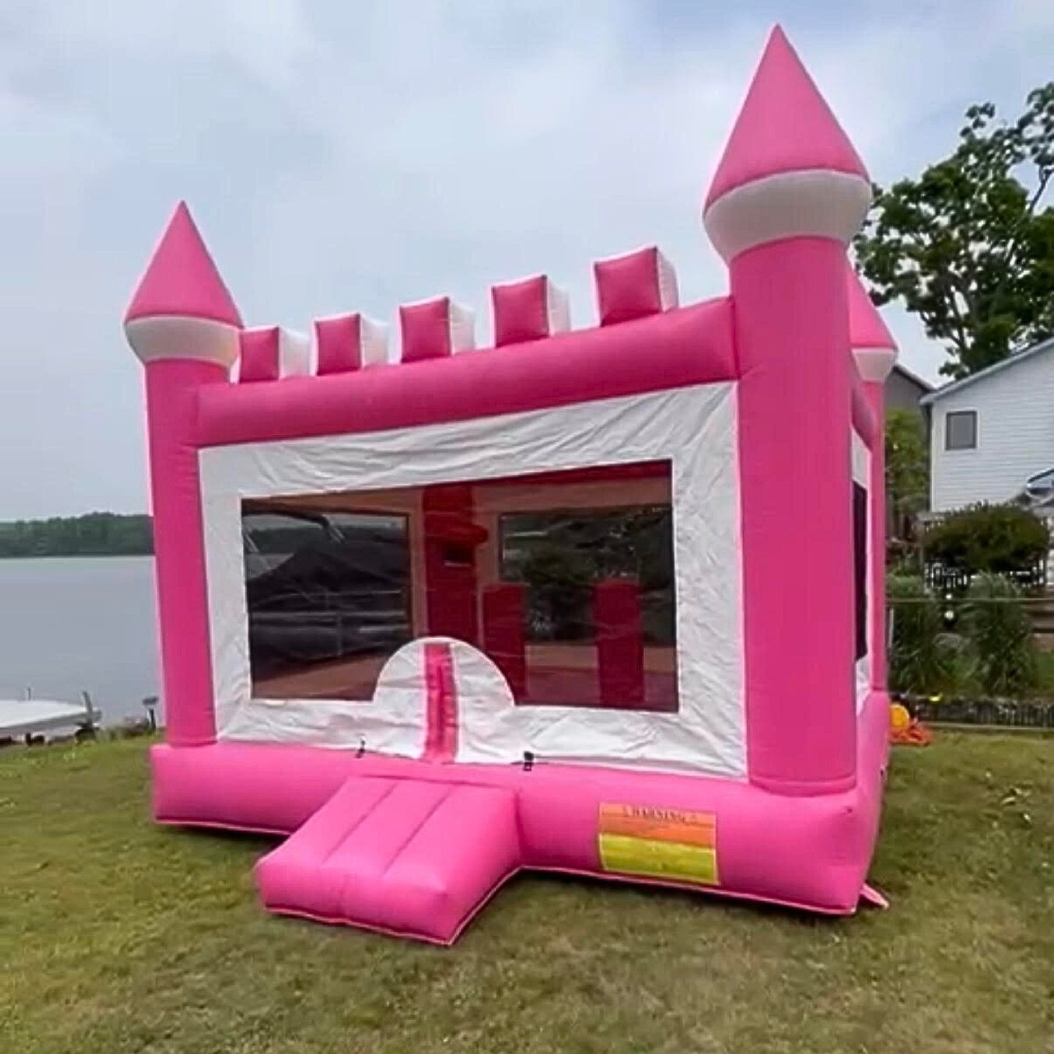 Pink & White Bounce House