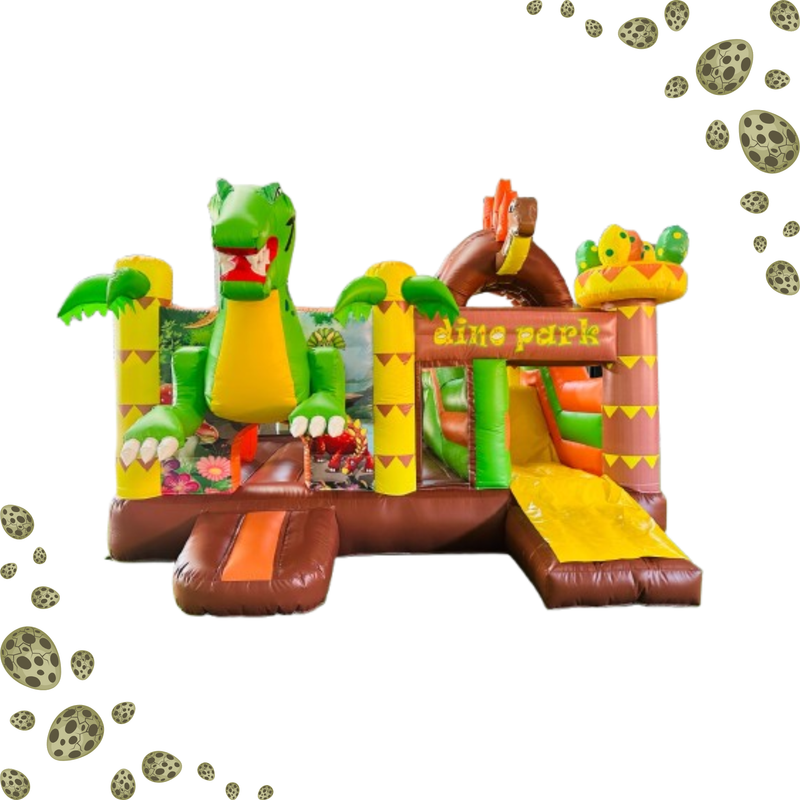 Dinosaur Bounce House With Slide