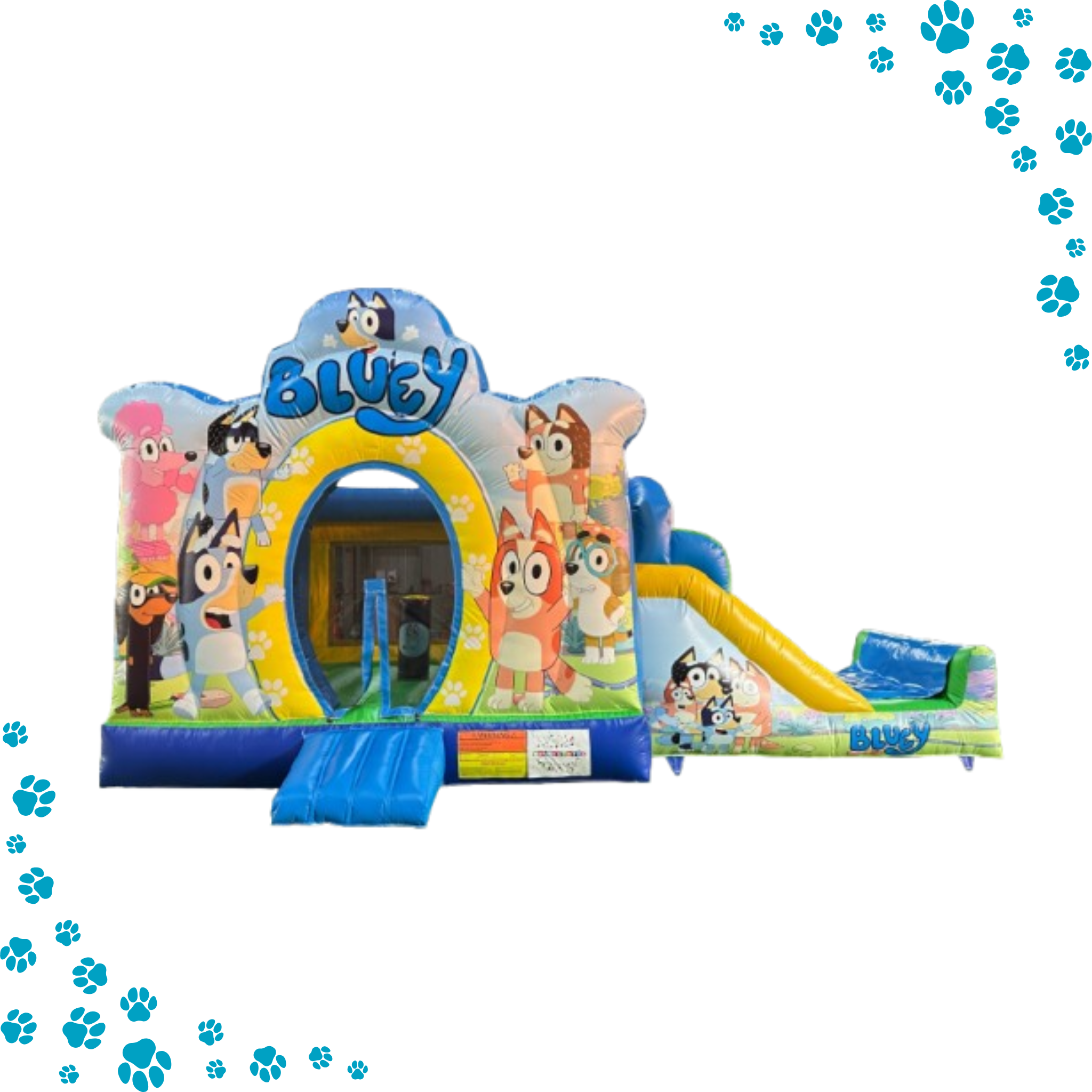 Bluey Bounce House With Slide