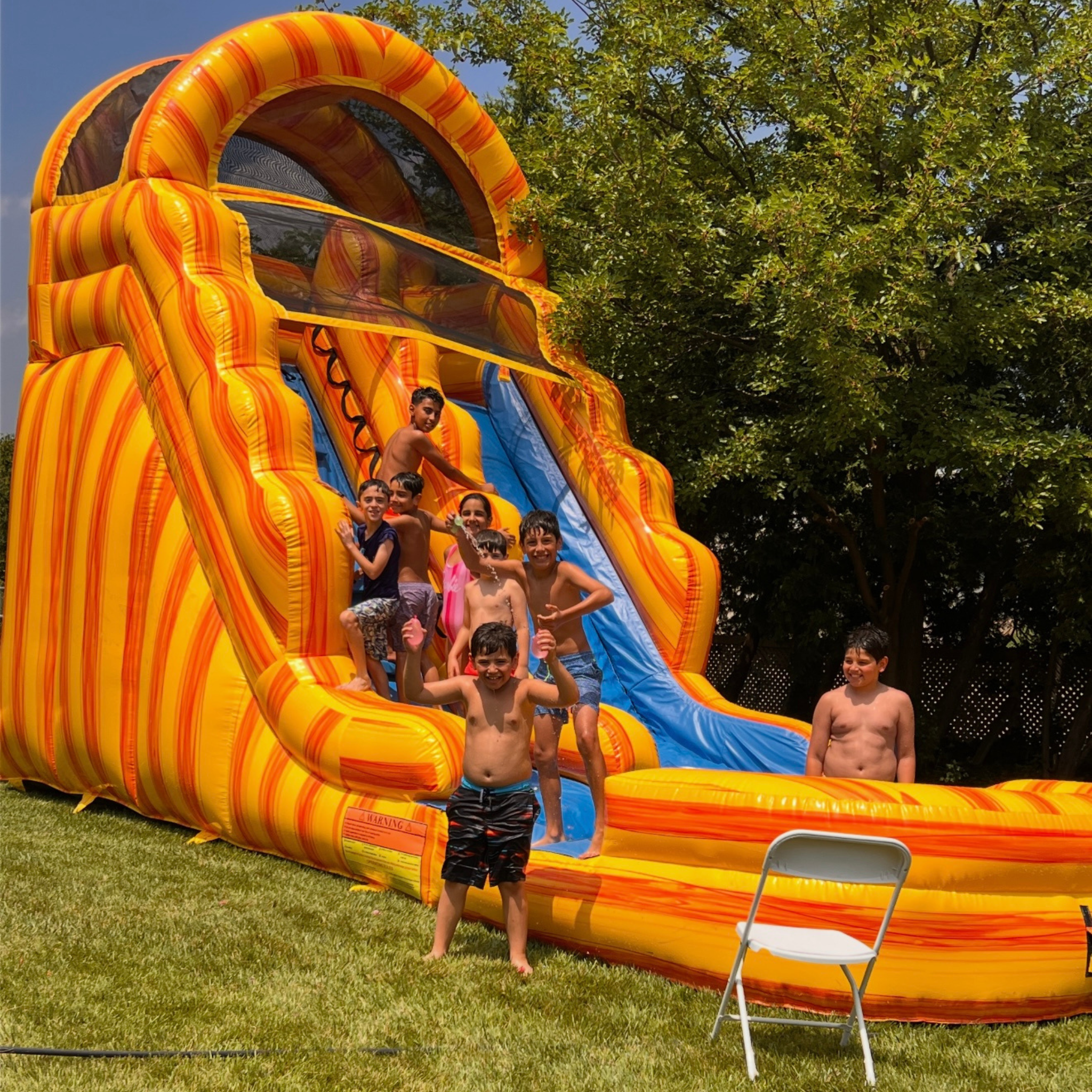 Sunburst Single Lane Water Slide