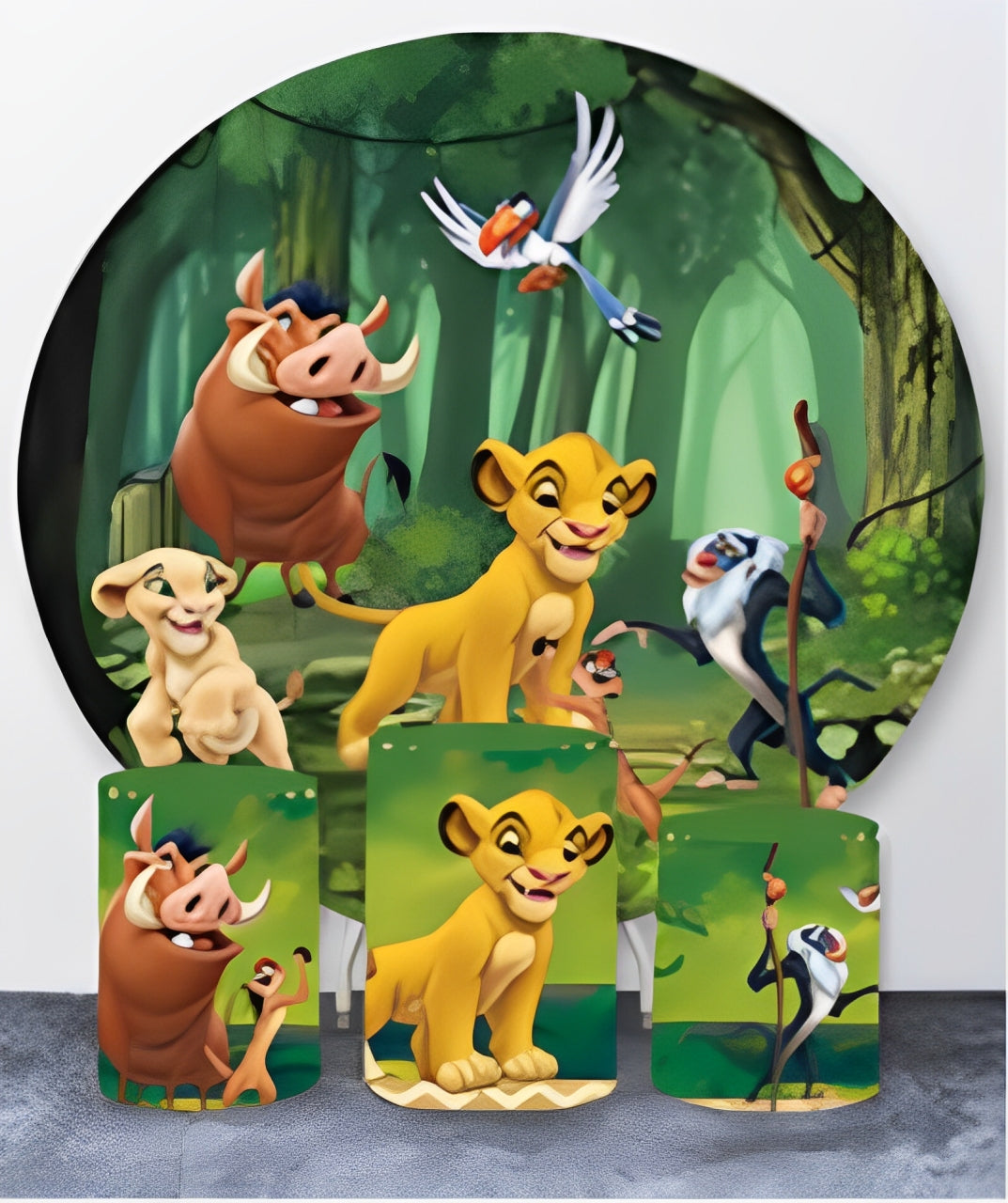 Lion King Round Backdrop