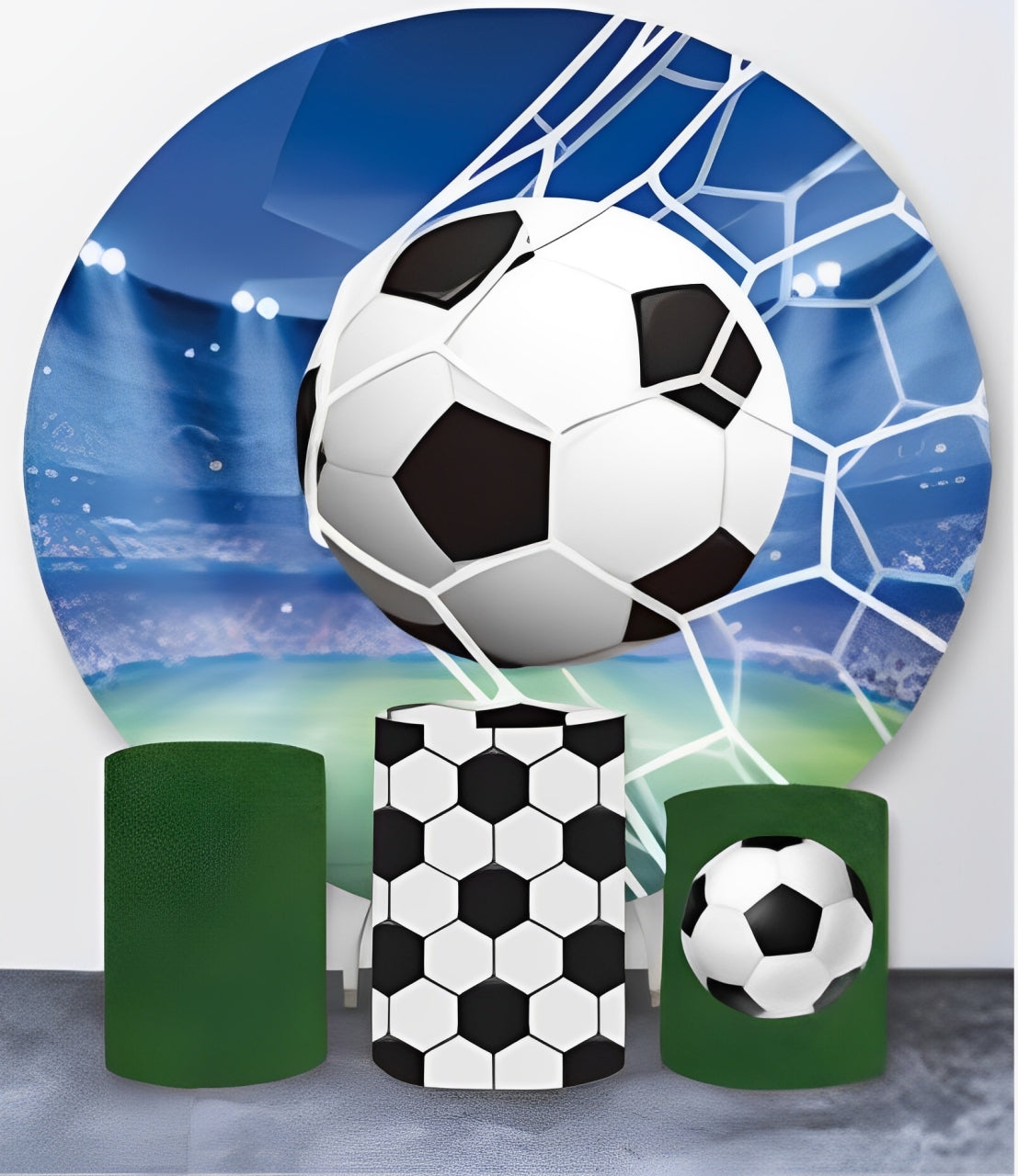 Soccer Round Backdrop