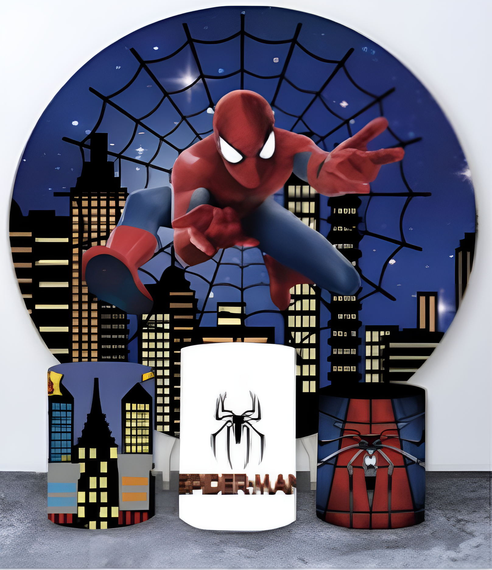 Spider-Man Round Backdrop