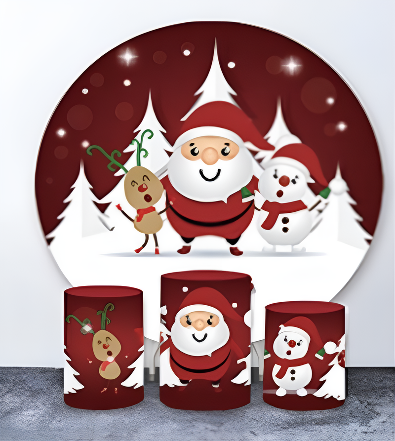 Christmas Round Backdrop