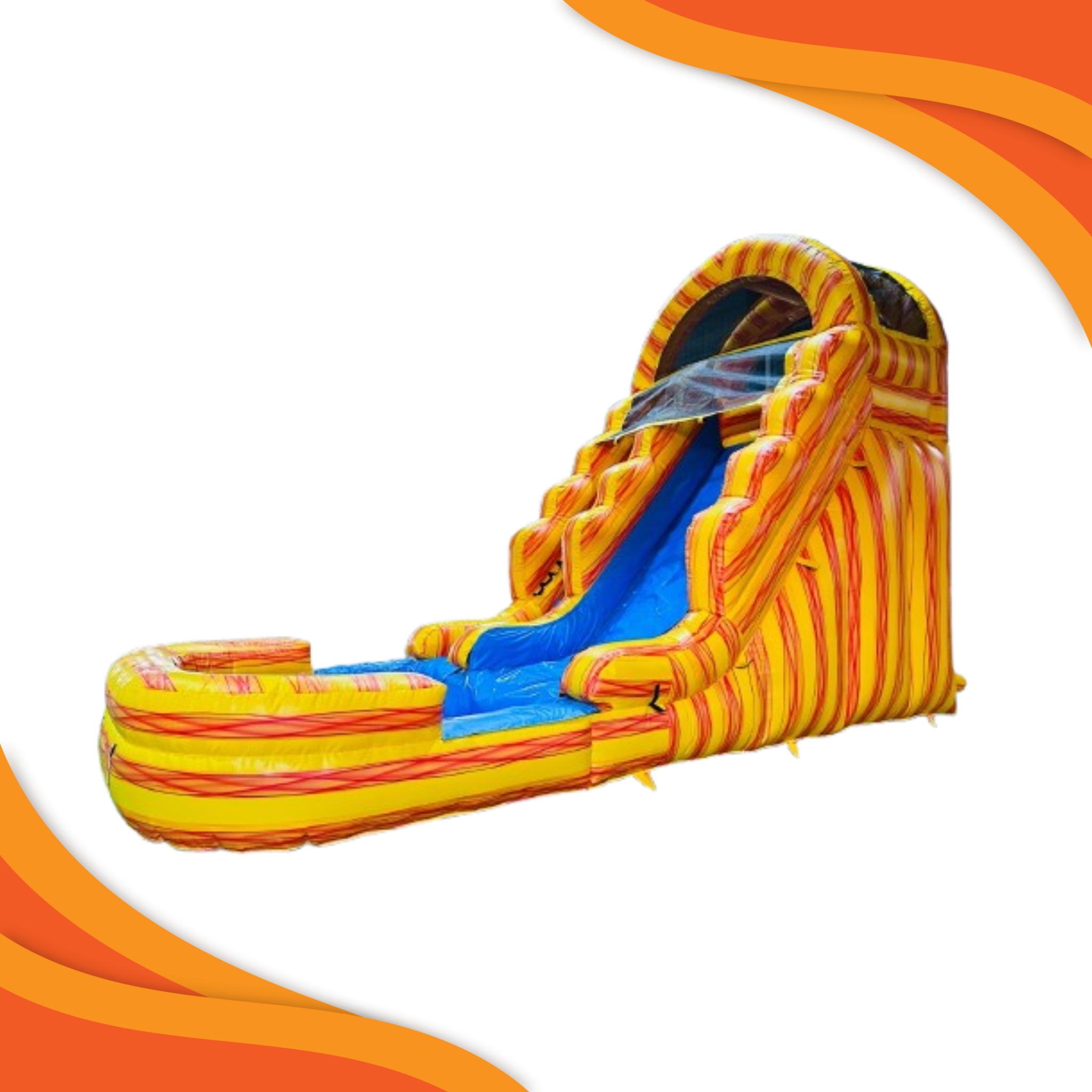 Sunburst Single Lane Water Slide